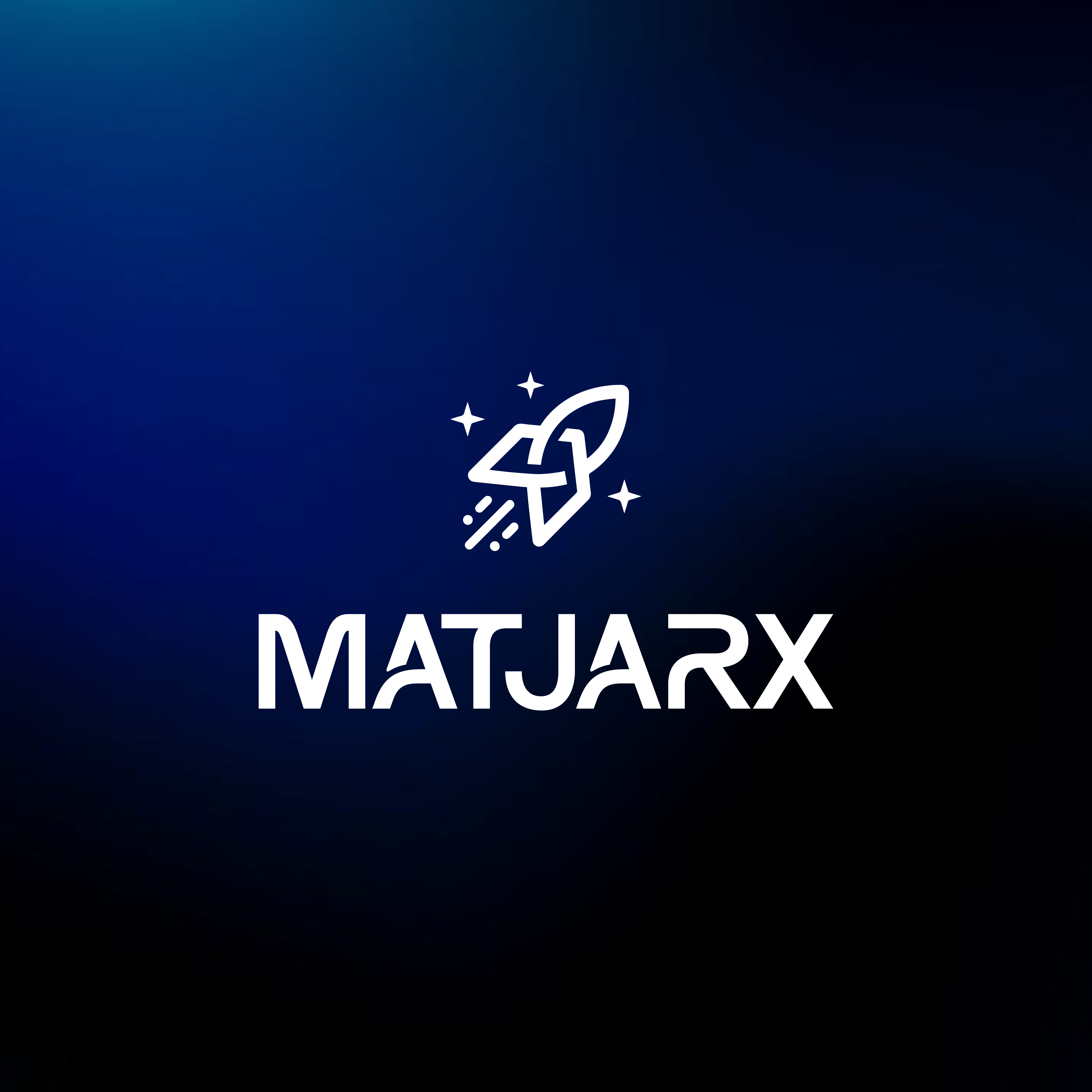 شعار متجر اكس الاحترافي - MatjarX Professional Logo - أفضل منصة تجارة إلكترونية في الأردن 2026 - تصميم عصري لوسائل التواصل الاجتماعي
